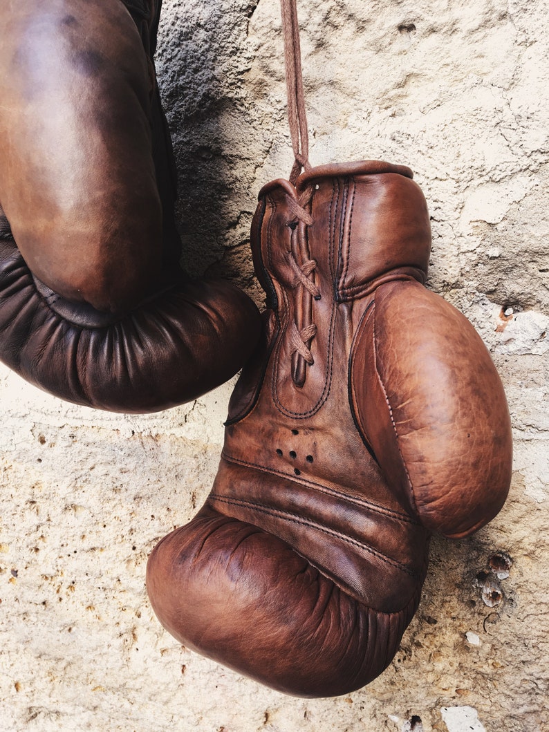MaisonX Vintage Leather Boxing Gloves