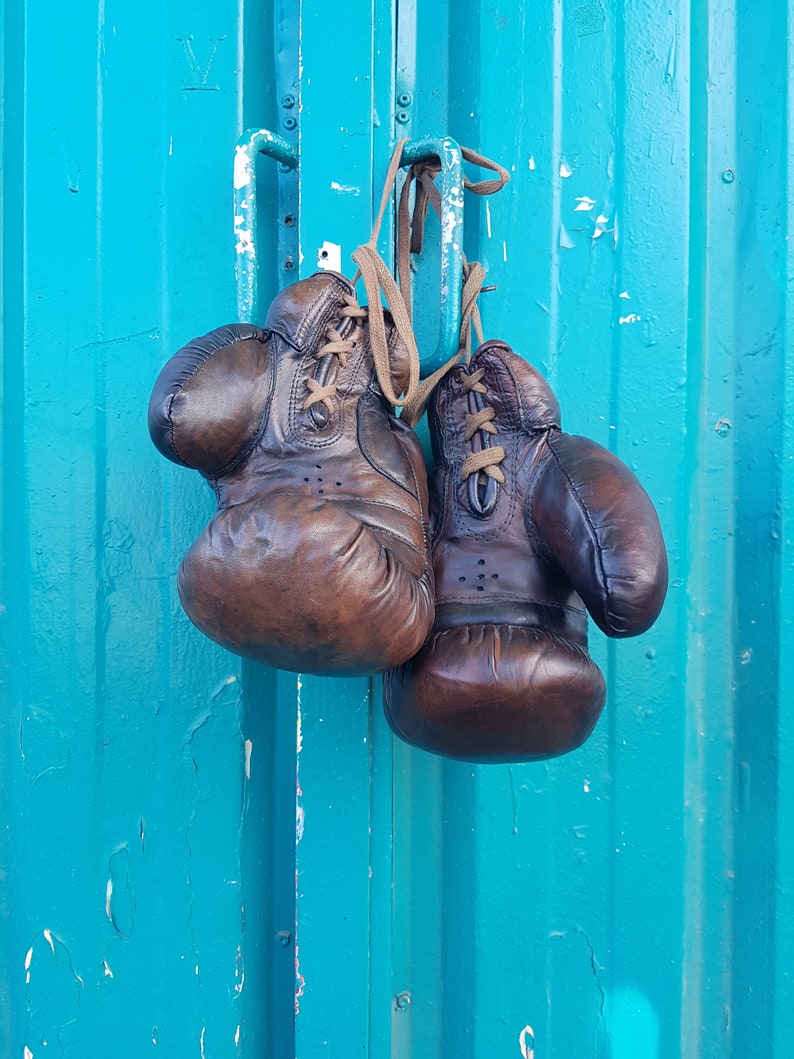 MaisonX Vintage Leather Boxing Gloves