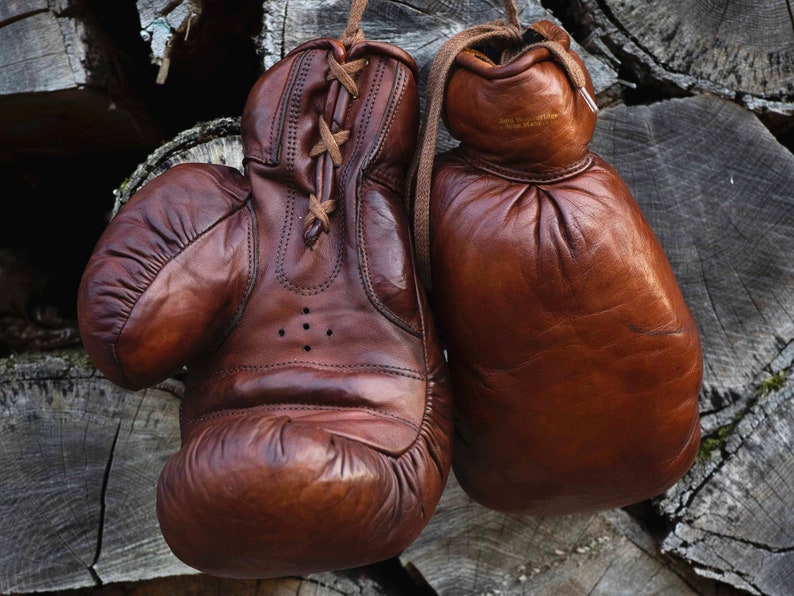 MaisonX Vintage Leather Boxing Gloves