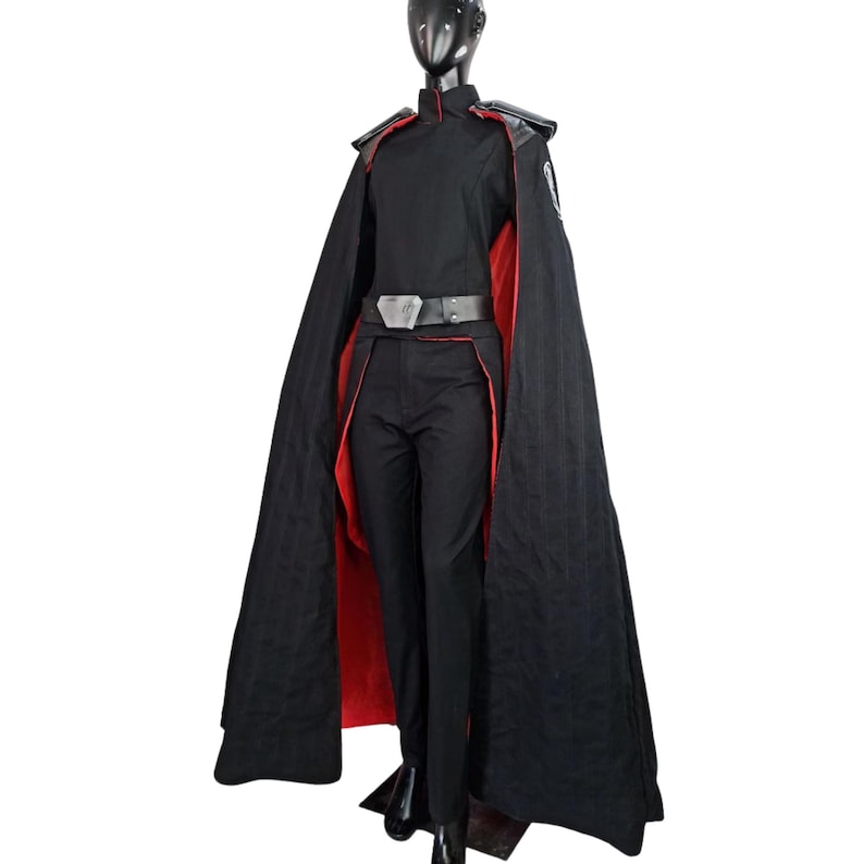 Star Wars Inquisitor Cosplay Costume with Black & Red Cape