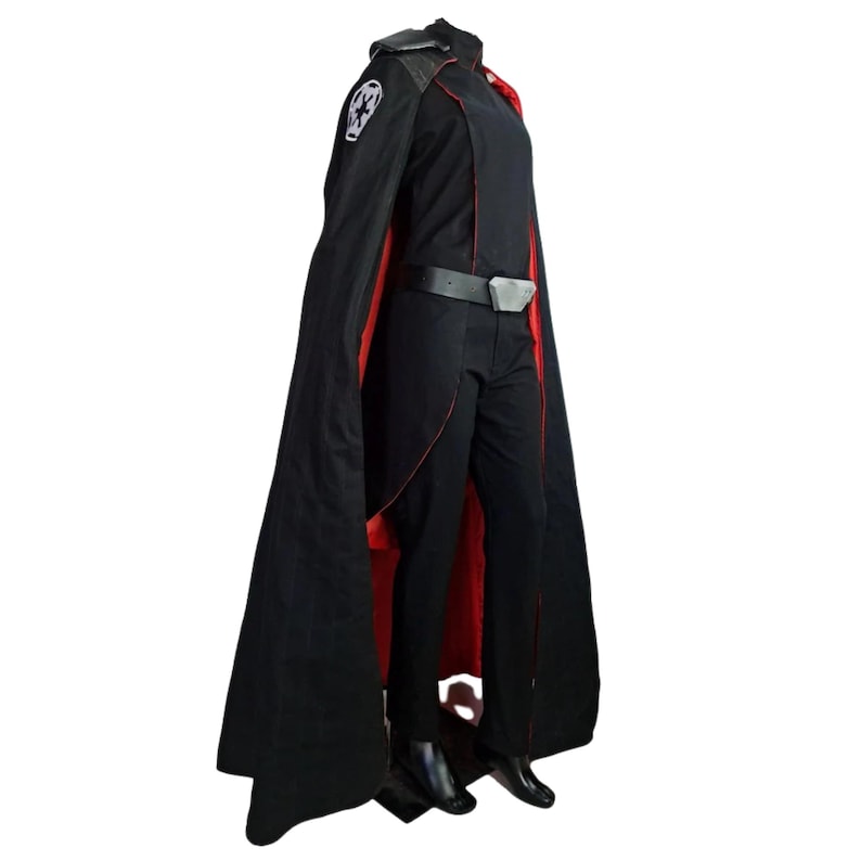 Star Wars Inquisitor Cosplay Costume with Black & Red Cape