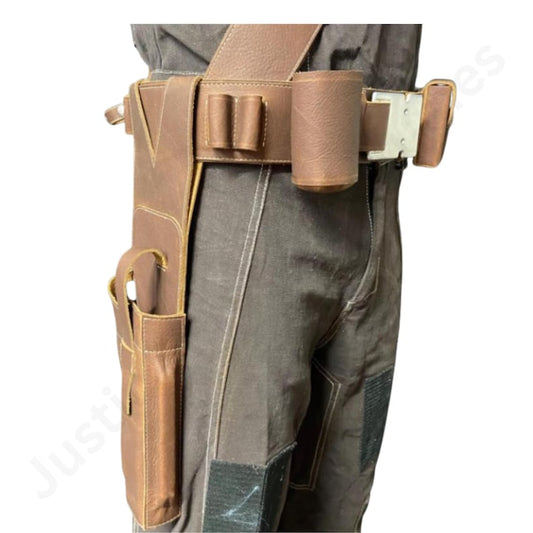Leather Shoulder Bandolier Holster Set