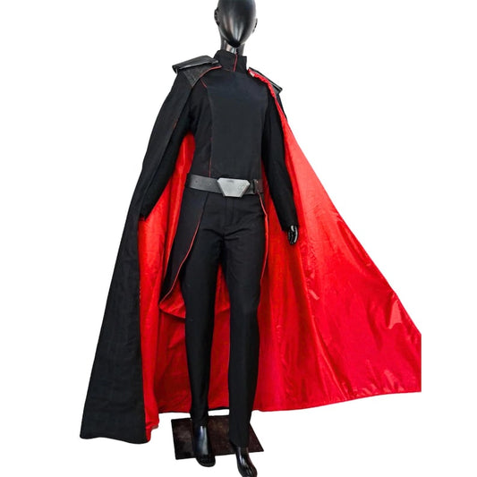 Star Wars Inquisitor Cosplay Costume with Black & Red Cape